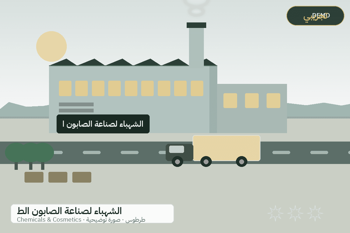 Demo facility illustration — Al-Shahba natural soap